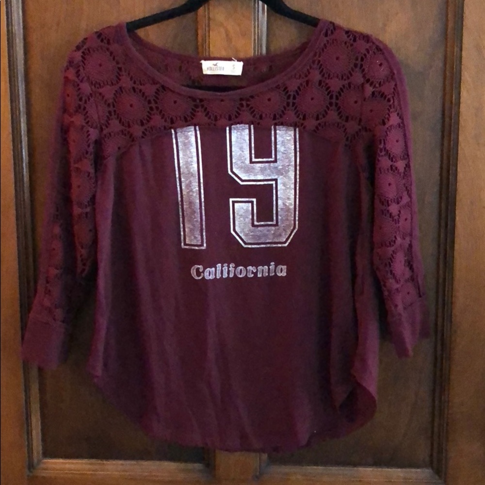 Maroon tee from Holister